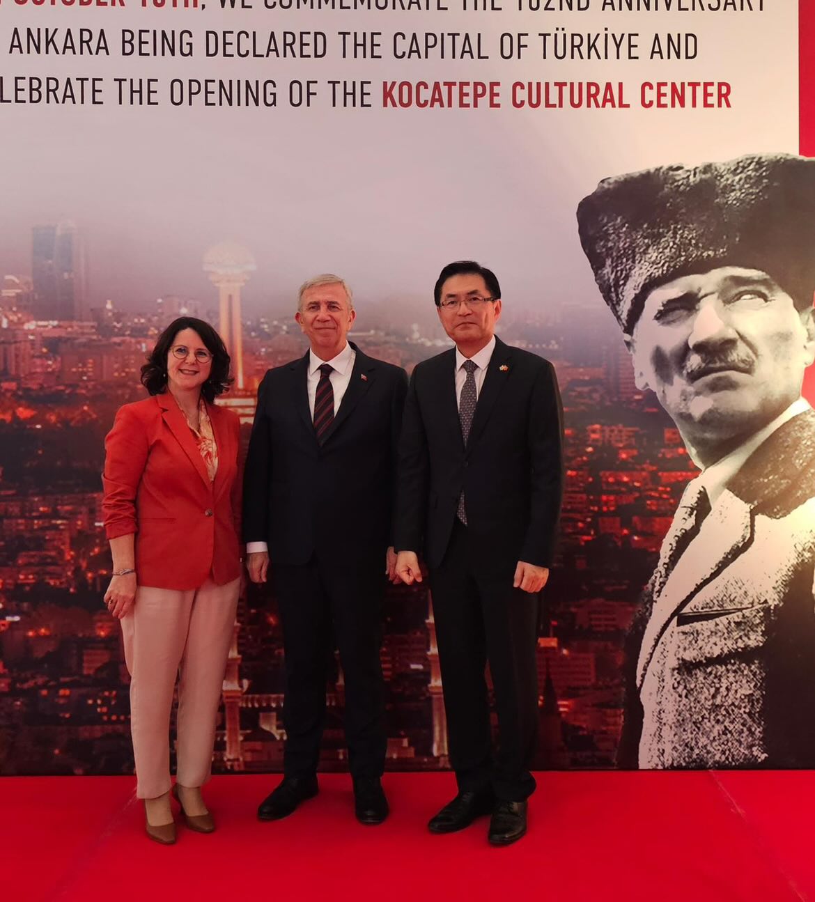 Büyükelçi Yeondoo JEONG, Ankara’nın Başkent Oluşunun 102. Yılı Resepsiyonu'na Katıldı(13 Ekim)